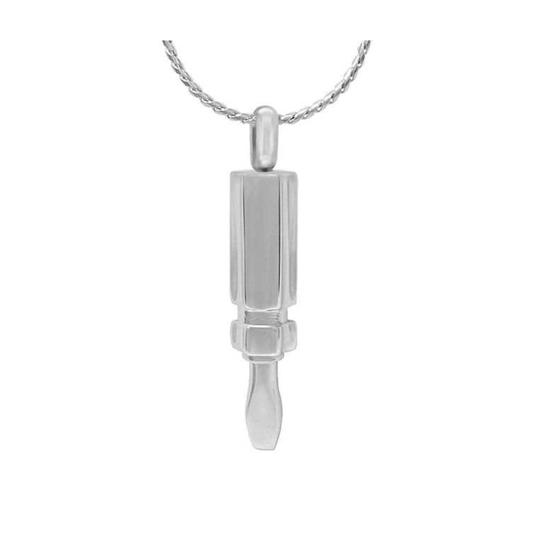Screw Driver Ash Stainless Pendant Urn - Love Charms™ Option