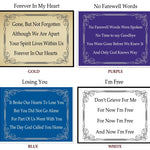 Scroll Poem Plates For Cremation Urns