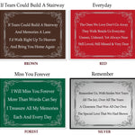 Scroll Poem Plates For Cremation Urns