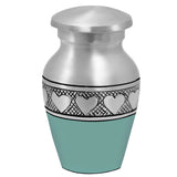 Sea Glass Circle of Hearts Keepsake Urn - Love Charms® - Engraving Option