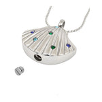 Sea Glass Seashell Pendant Urn
