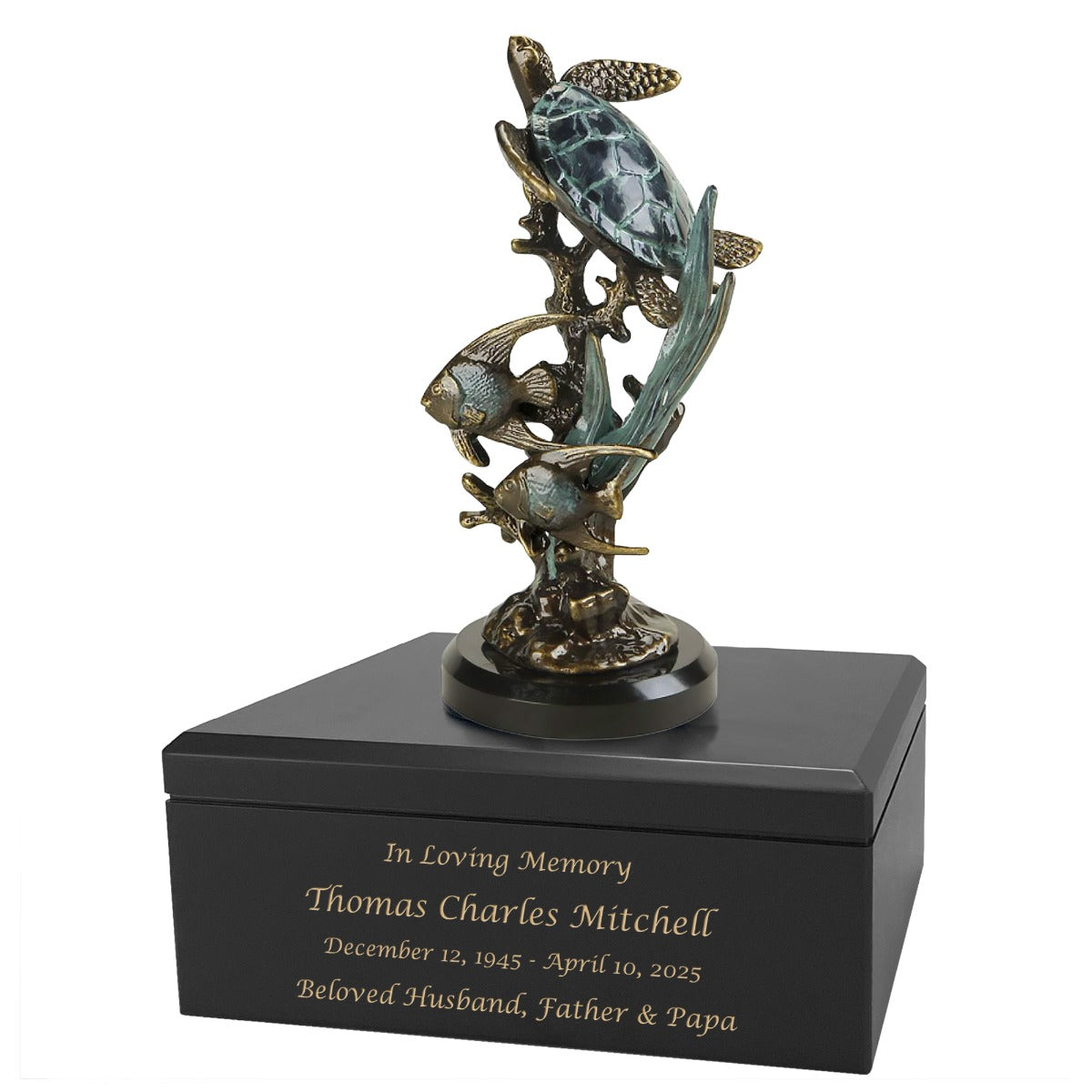 Sea Turtle Fish Underwater World Adult Cremation Urn