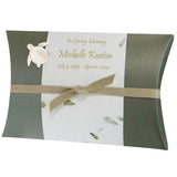Sea Turtle Fern Peaceful Pillow® Water Burial Cremation Urn - Biodegradable Water Burial At Sea Urn