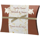 Sea Turtle Marigold Peaceful Pillow® Water Burial Cremation Urn - Biodegradable Water Burial At Sea Urn