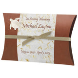 Sea Turtle Marigold Peaceful Pillow® Water Burial Cremation Urn - Biodegradable Water Burial At Sea Urn