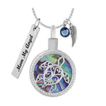 Sea Turtle Shimmering Beach Rainbow Jewelry Urn - Love Charms® Option