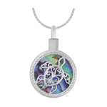 Sea Turtle Shimmering Beach Rainbow Jewelry Urn - Love Charms® Option
