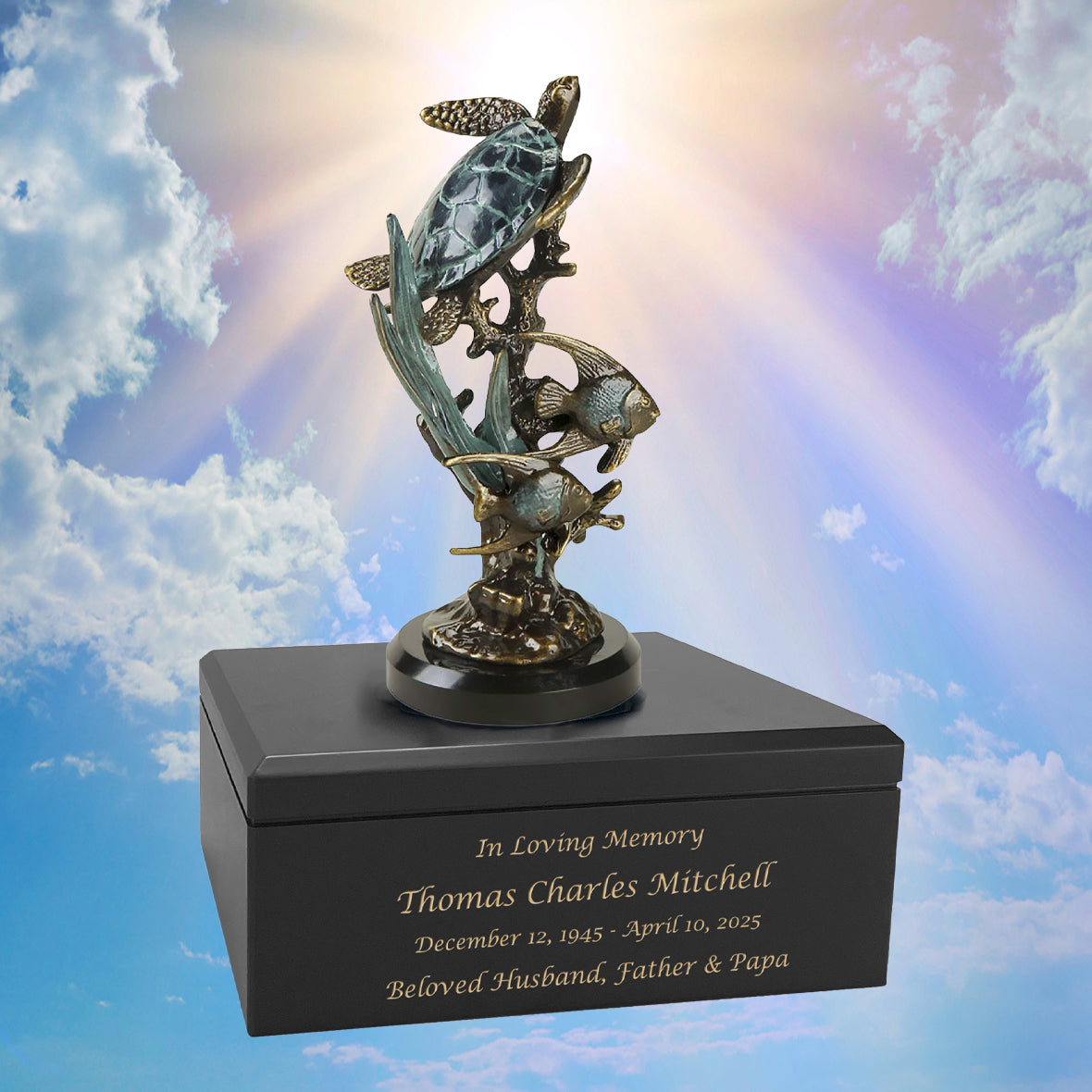 Sea Turtle Fish Underwater World Adult Sovereign Animal™ Cremation Urn