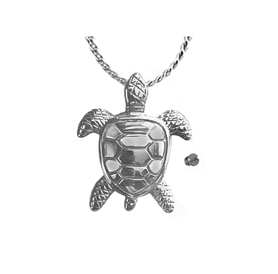 Sea Turtle Stainless Back Ash Urn - Love Charms™ Option