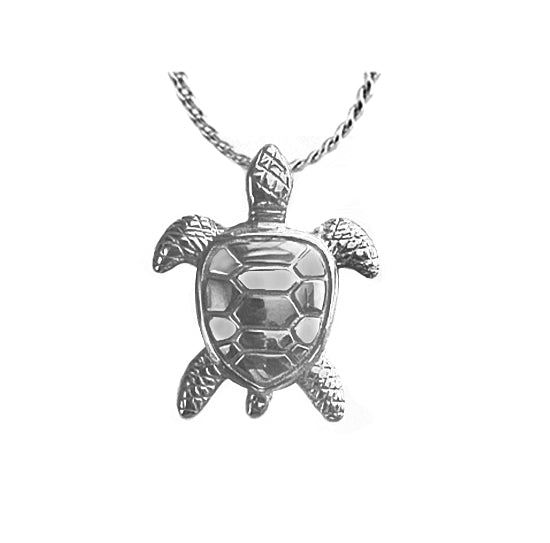 Sea Turtle Stainless Back Ash Urn - Love Charms™ Option