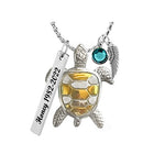 Sea Turtle Gold Back Ash Urn - Love Charms™ Option