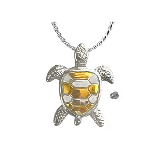 Sea Turtle Gold Back Ash Urn - Love Charms™ Option