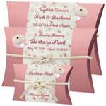 Pink Urchin & Sand Dollar Petals Peaceful Pillow® Water Burial Cremation Urns - Biodegradable Water Burial At Sea Urn