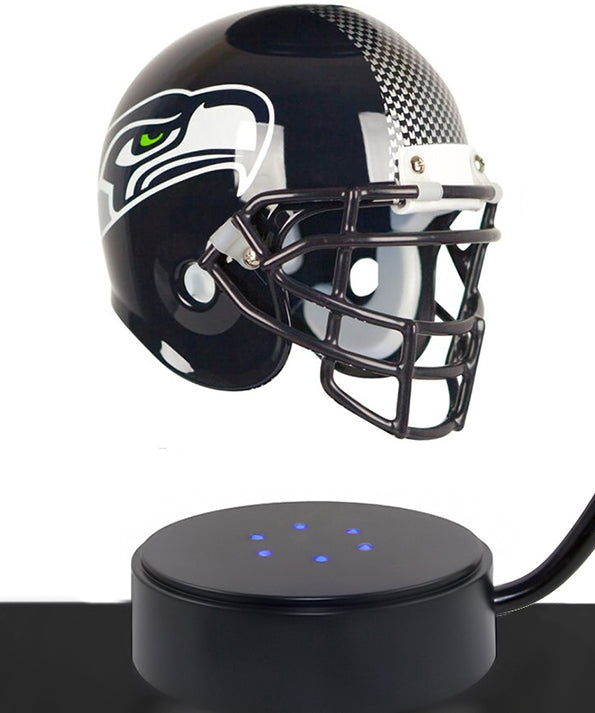 Football Cremation Urn & Seattle Seahawks Hover Helmet Décor