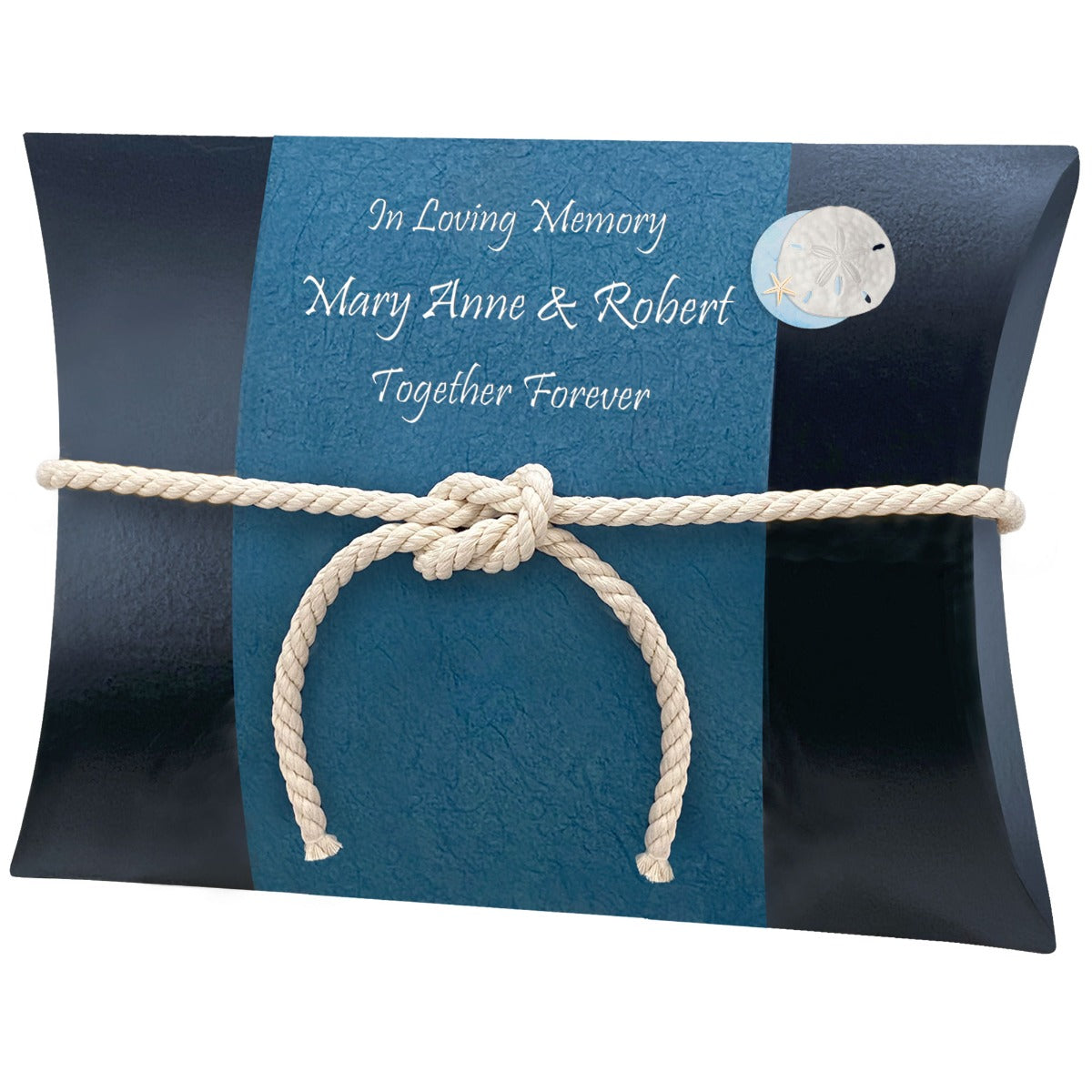 Sand Dollar Starfish Oceanic Peaceful Pillow® Water Burial Cremation Urn - Biodegradable Water Burial At Sea Urn