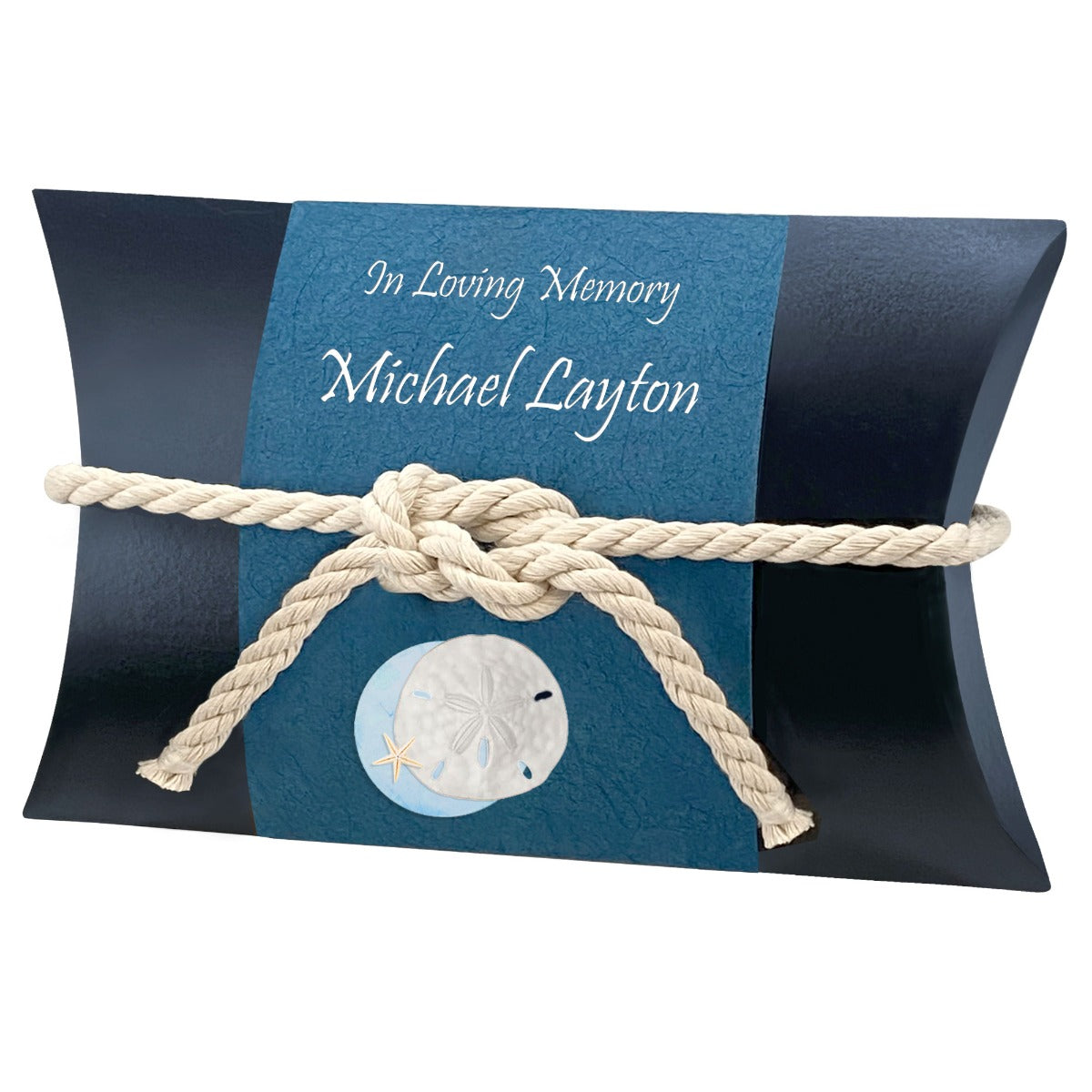 Sand Dollar Starfish Oceanic Peaceful Pillow® Water Burial Cremation Urn - Biodegradable Water Burial At Sea Urn