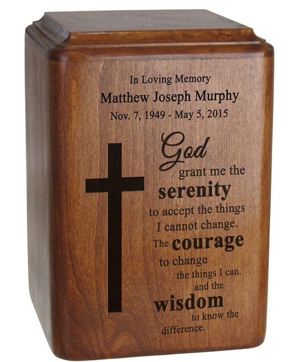 God Grant Me The Serenity Prayer Urn
