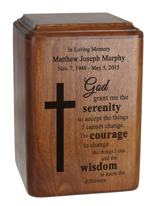 God Grant Me The Serenity Prayer Urn