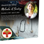 Doctor or Surgeon Cremation Urn - Photo & Caduceus