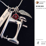 Sewing Machine Jewelry Ash Urn - Love Charms™ Option