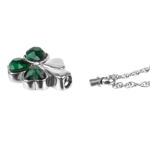 Shamrock Crystal Hearts Jewelry Urn