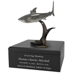 Great White Shark Art Wood Adult Urn – Handmade Wood Urn