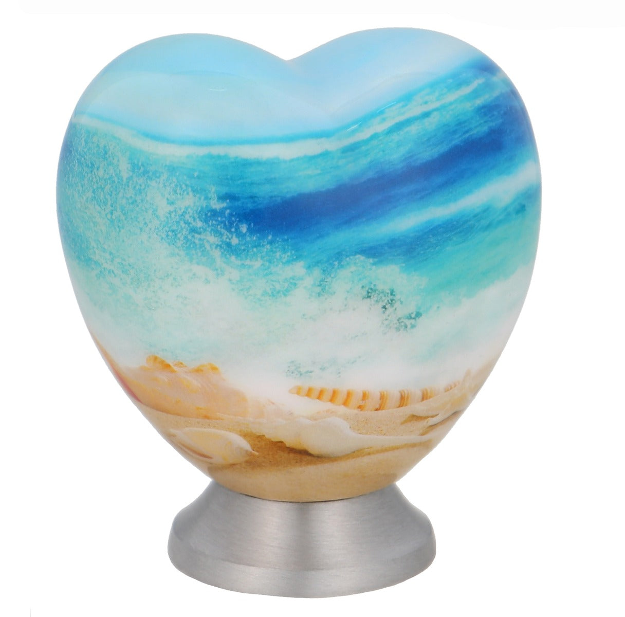 Sea Shells Keepsake Heart Urn