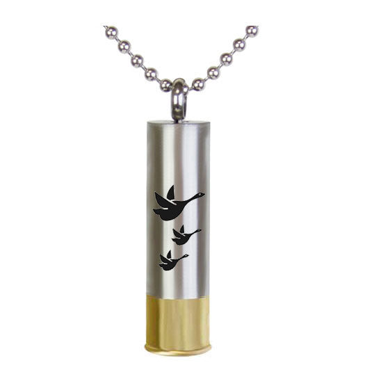 Shotgun Shell Duck Pendant Urn - Love Charms™ Option