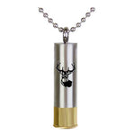 Shotgun Shell Deer Pendant Urn - Love Charms Option