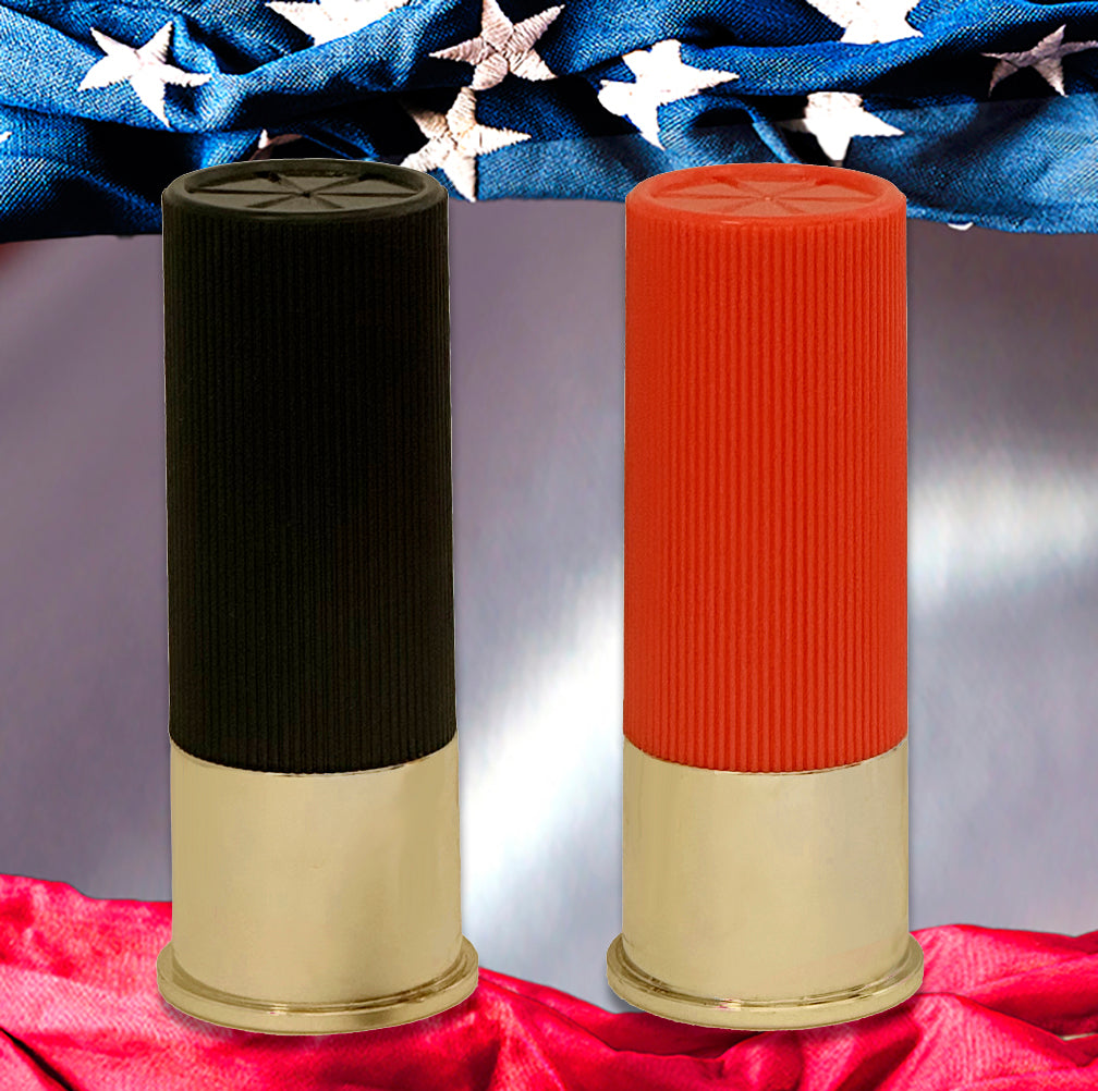 Shotgun Keepsake or Scattering Tube Urn - Choose Red or Black - Mini Stand Option