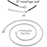 Teardrop Silver Pendant Urn - Love Charms Option