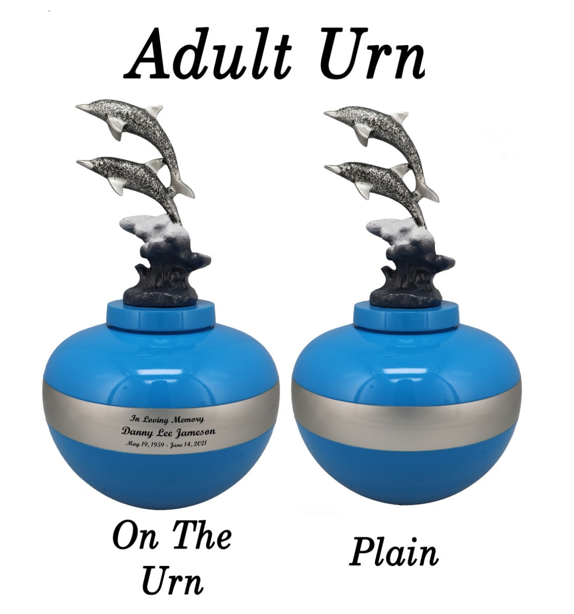 Free Cremation Adult Urns - Shipping Fee Required - Choose Engraving - Burial Vault Option 