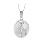 Silver Rose Cremation Ash Urn