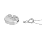 Silver Rose Cremation Ash Urn