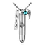 Semi Truck Bullet Pendant Urn - Love Charms Option