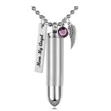 Bullet 357 Magnum Pendant Keepsake Urn - Love Charms Option