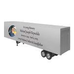 Trailer Cremation Urn & Peterbilt 387 Red Truck Décor