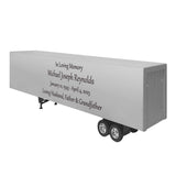 Trailer Cremation Urn & Peterbilt 389 Red Truck Décor