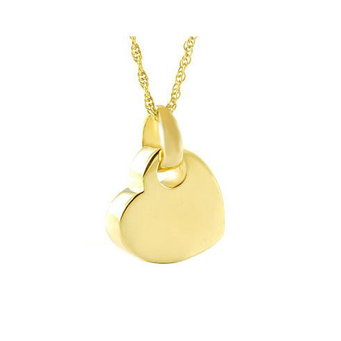 Simply Love Gold Heart Ash Urn - Love Charms™ Option 