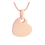 Simply Love Rose Gold Heart 10KT or 14KT Cremation Jewelry Urn - SHIPS NOW