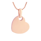 Simply Love Rose Gold Heart 10KT or 14KT Cremation Jewelry Urn - SHIPS NOW
