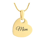 Simply Love Gold Heart 14KT Gold Cremation Jewelry Urn - SHIPS NOW