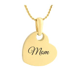 Simply Love Gold Heart 14KT Gold Cremation Jewelry Urn - SHIPS NOW