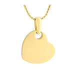 Simply Love Gold Heart 10KT or 14KT Gold Cremation Jewelry Urn - SHIPS NOW