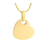 Simply Love Gold Heart 10KT or 14KT Gold Cremation Jewelry Urn - SHIPS NOW