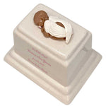 Infant Angel With Pacifier Brown Baby Urn - Boy, Girl Or Unknown Sex