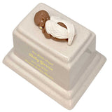 Infant Angel With Pacifier Brown Baby Urn - Boy, Girl Or Unknown Sex