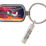 Custom Made Single Engine In Flight Keychain Keepsake