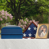 United States Air Force Cultured Marble Niche Cremation Urn - 12 Color Choices - Vault Option