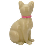 Sitting Cat Urn - Love Charms® Option - Engravable & Fur Holder - Collar Color Choice